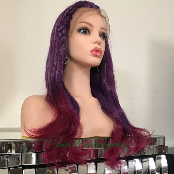 Accessories - Mixed colors wig Swiss lace front wavy 22” Long